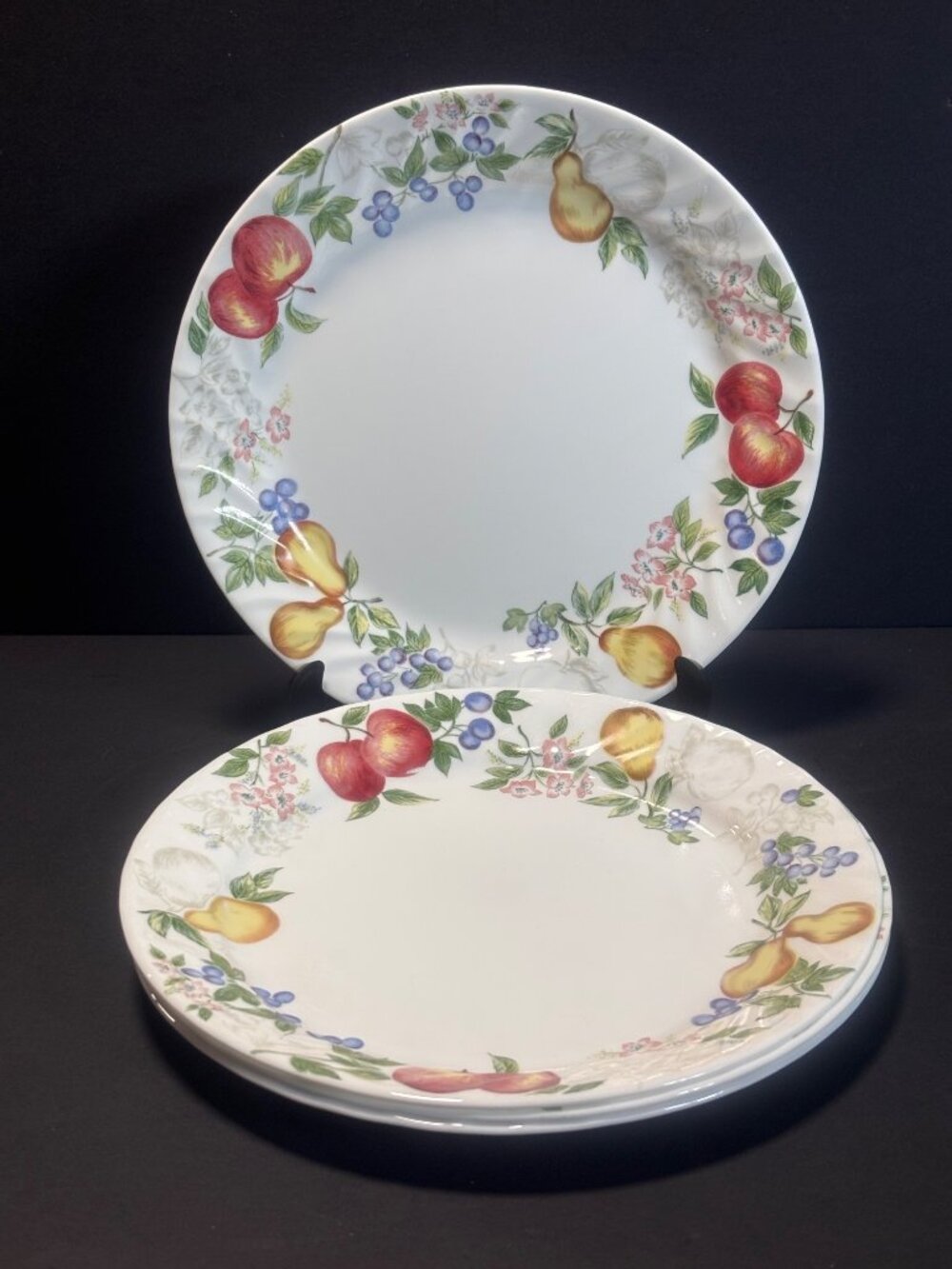 Corelle By Corning Chutney Pattern Dinner Plates Set Of 4 USA Made Vintage 05